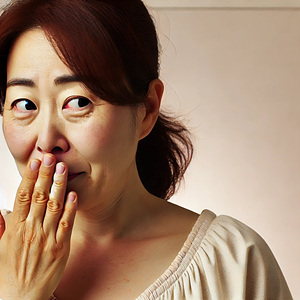 구취 제거를 위한 간단한 아침 루틴.