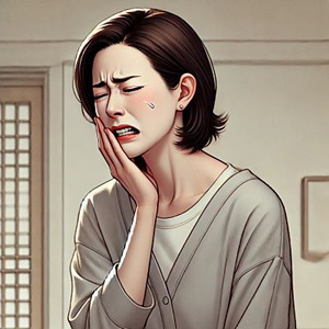 구취 제거를 위한 올바른 혀 클리너 사용법.